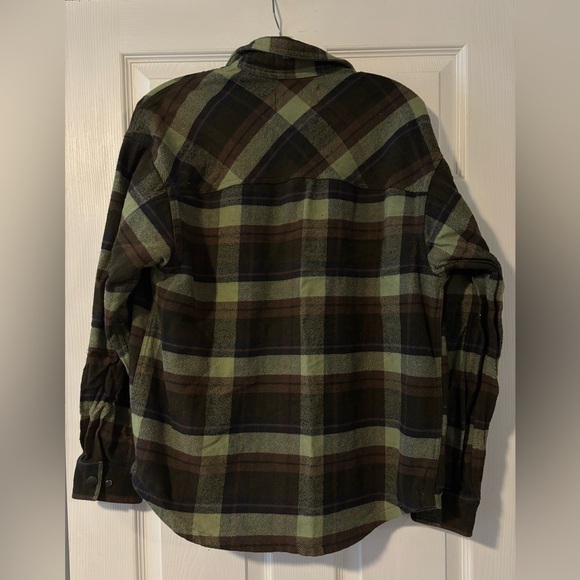 Scotch & Soda Green and Brown Lightweight Shirt Jacket - Picture 4 of 4